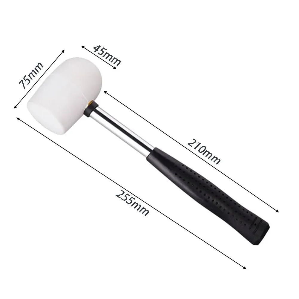 Knock Tiles Tool Rubber Mallets Tool For Home Improvement Elastic Hammer Head Rubber Handle Comfortable Operation