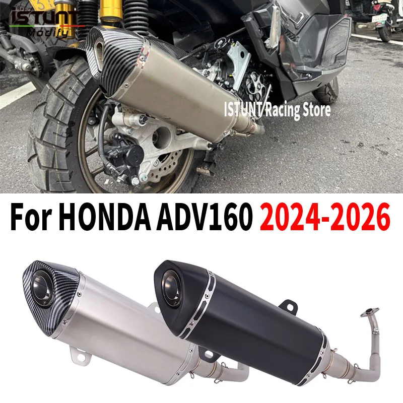 Slip On For HONDA ADV160 ADV 160 2024 2025 2026 Full System Motorcycle Exhaust Modify DB Killer Espace Front Link Pipe Muffler