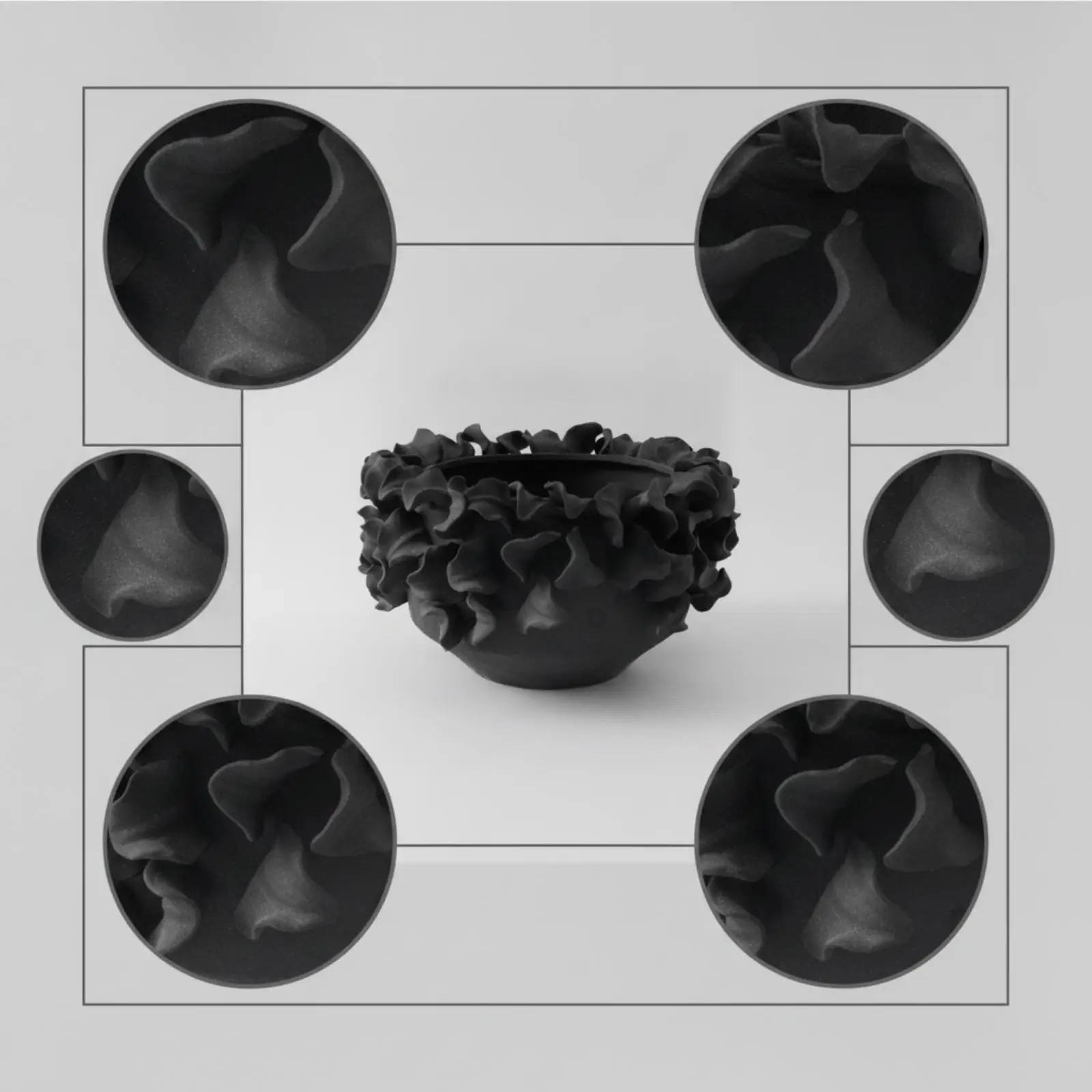 Unique Ceramic Vase Sculptural Hand Formed Modern Aesthetic Vase Decorative for Table Mantel and Hallway