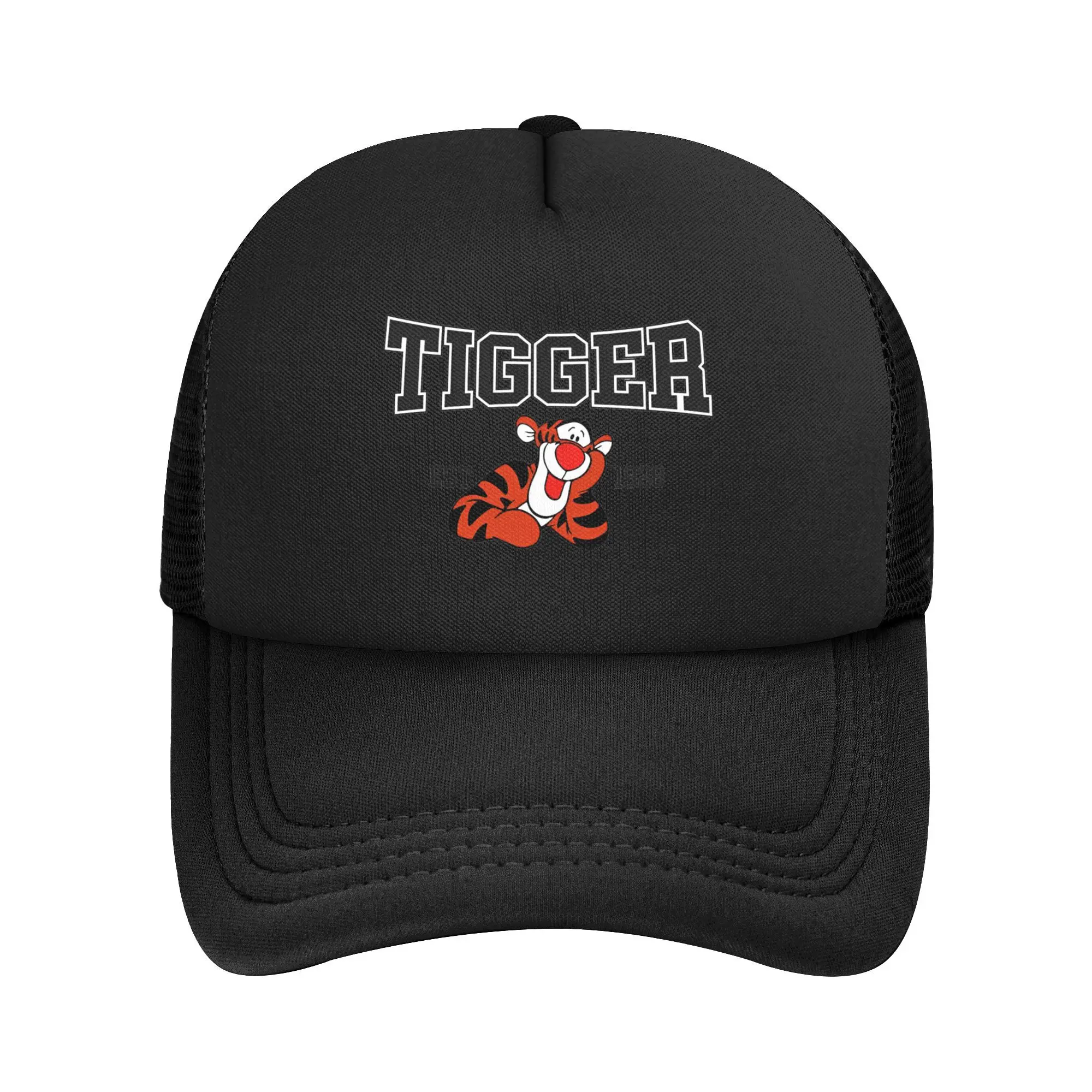 

Cooling Breathable Winnie the Pooh tigger Mesh Caps Unisex Adjustable Foam Trucker Hat For Casual Headwear