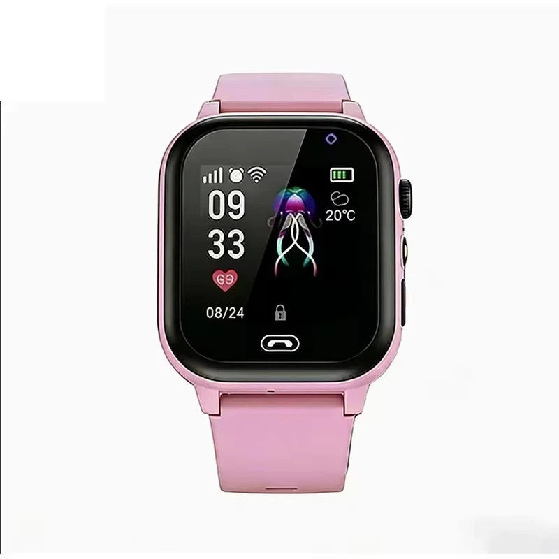 Kinderen Smart Horloge SOS Telefoon Horloge Met 4G Sim-kaart Ip67 Waterdichte Afstandsbediening Foto Voor Kinderen Voor Android IOS kinderen Gift 2025