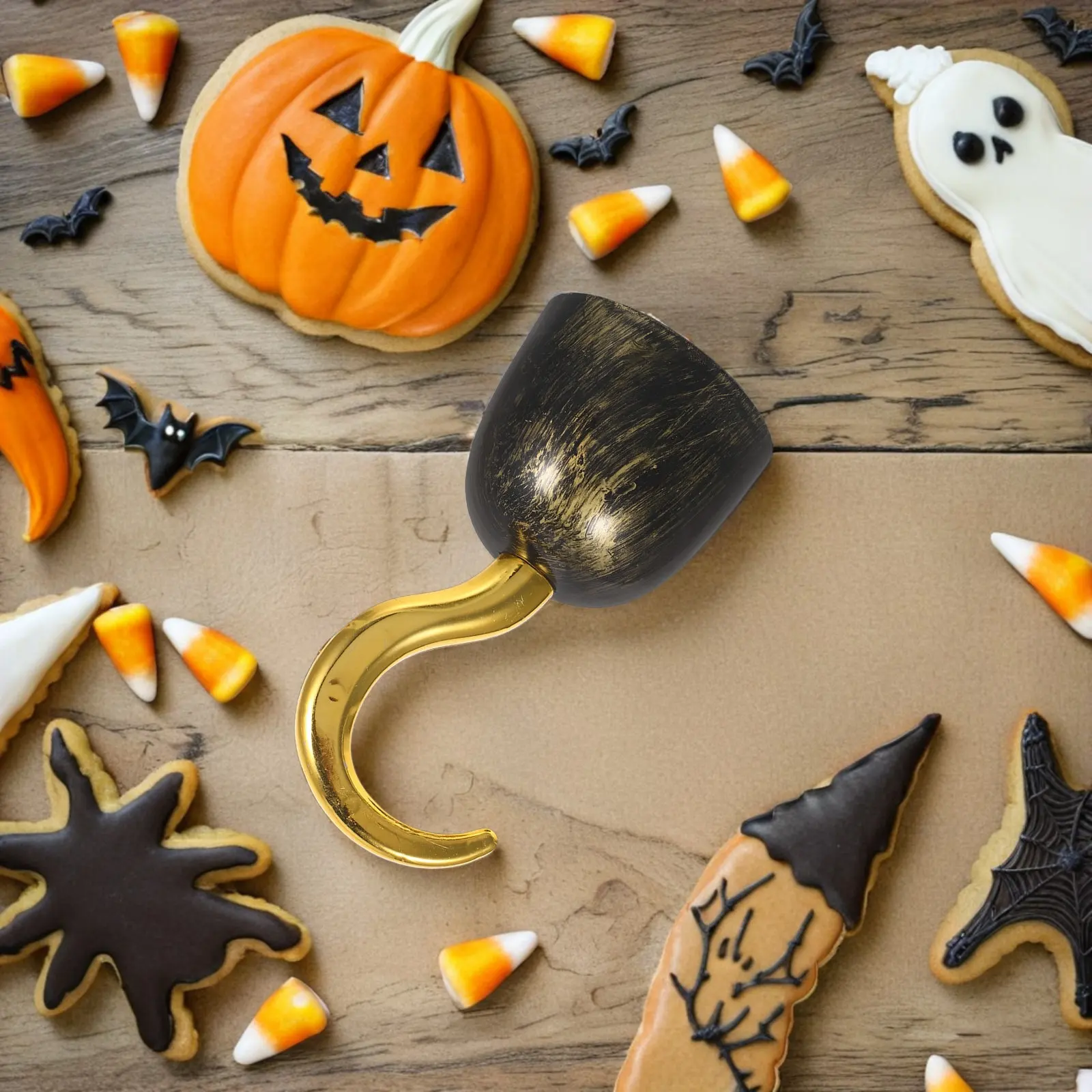 Accesorios de Disfraz de Pirata para Halloween, Gancho de Simulaci&oacute;n para la Mano, Juguete para Ni&ntilde;os, Actuaci&oacute;n en Fiestas, Accesorio de Cosplay de Capit&aacute;n, Regalo
