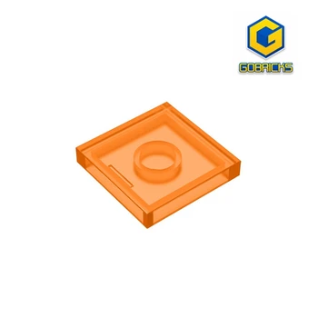 Gobricks 10PCS לבנים מרכיב חלקיקי שטוח אריחי 2x2 תואם עם 3068 חינוכיים בנייה לילדים
