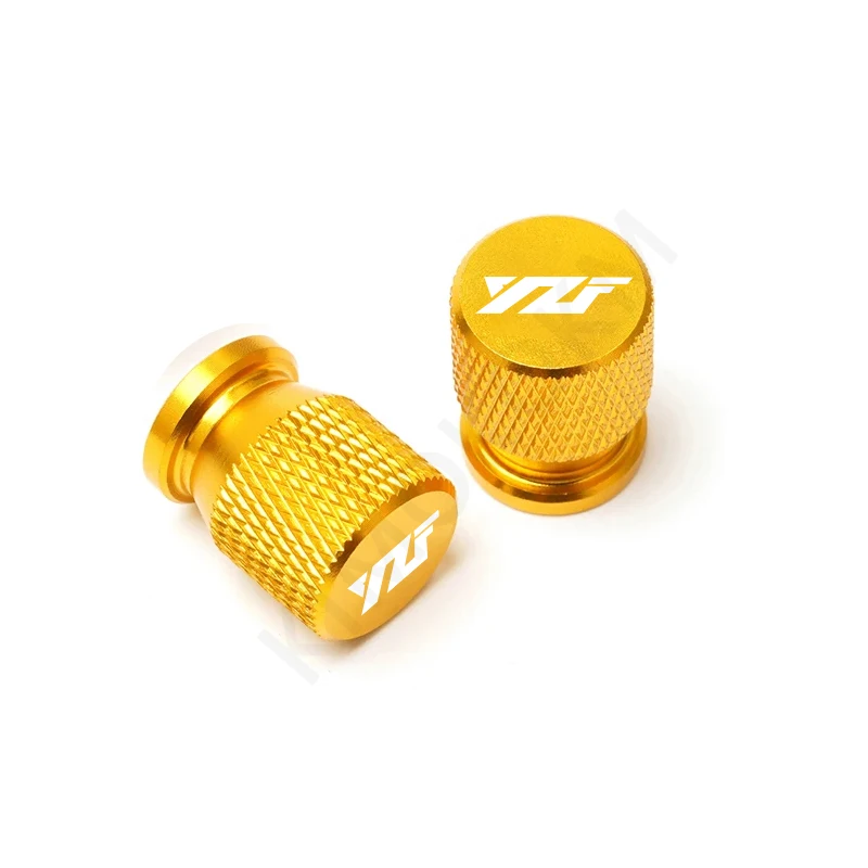 For  YAMAHA YZF R1 R3 R6 R25 R125 R1M YZFR1 YZFR6 YZFR3 Metal Tire Valve Air Port Stem Cover Caps 2 Pcs Motorcycle Accessories