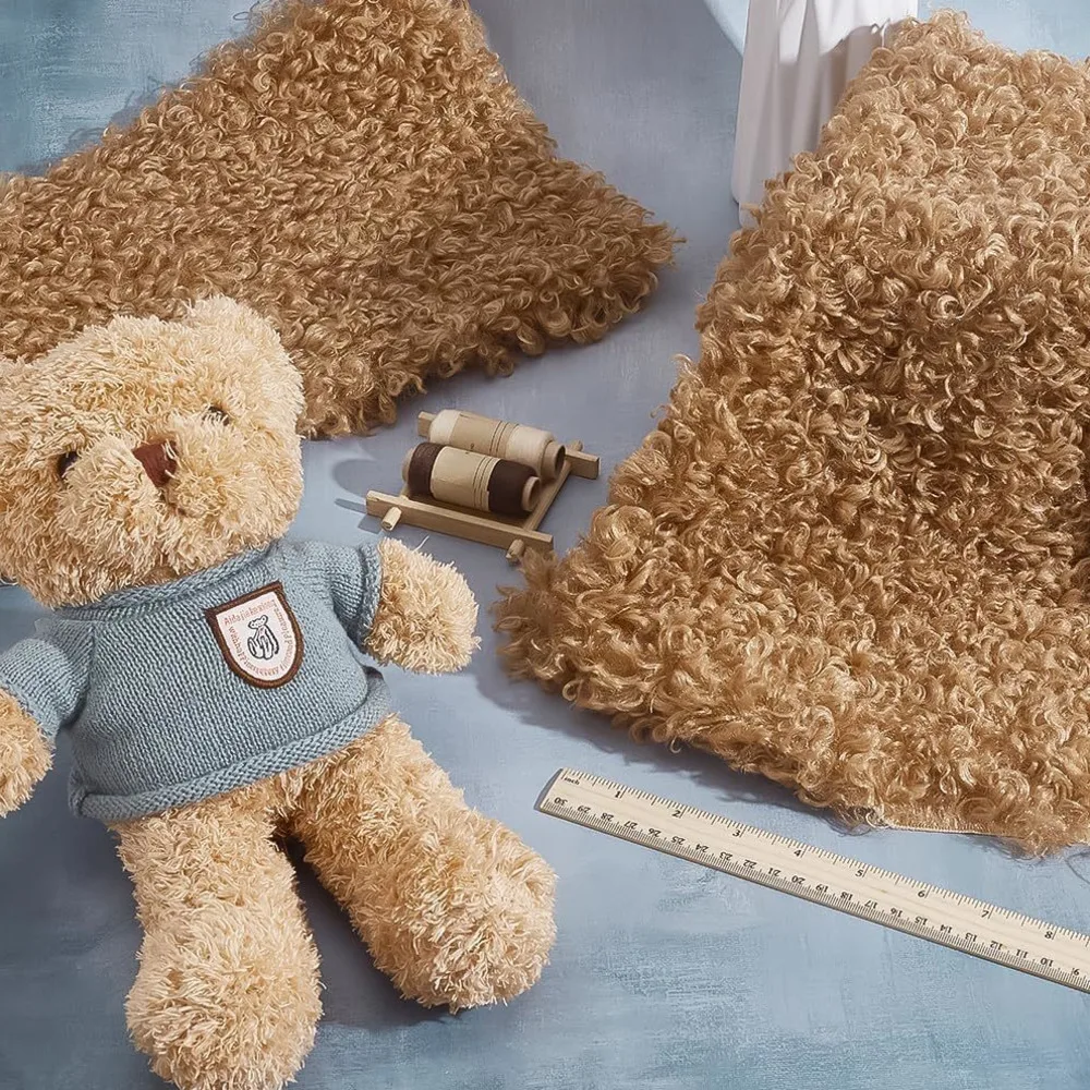 

2-Pack Big Fluffy Fabric Wool Flannel Fabric Sewing Craft for Clothing Pillows Carpets Blankets DIY Crafts