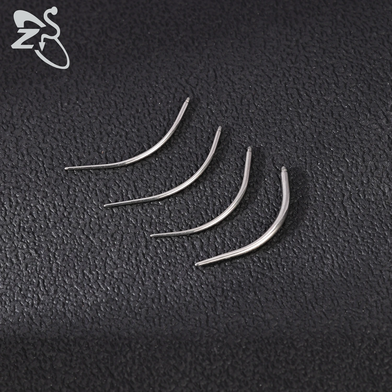 ZS 1PC 14G/16G/19G/20G G23 Titanium Perforated Cone Insertion Needle Curved Taper Stretch for Nose/Ears/Bellybutton/Lips/Eyebrow