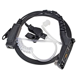 Surveillance Earpiece Compatible with APX6000 APX8000 XPR7550e XPR7350e XPR7580e Walkie Talkie Acoustic Tube Headset with Mic
