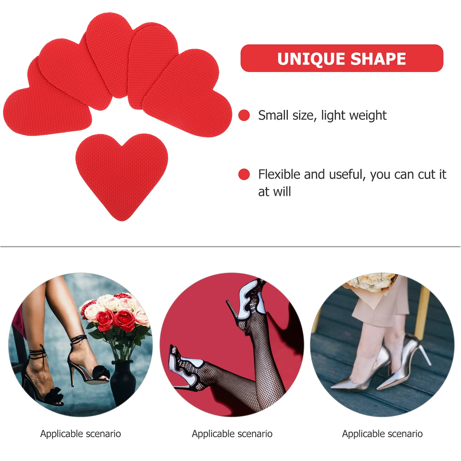 

Non slip Insoles High Heels Pads Anti skid Stickers Bottom Cushion Safe Walking Shoe Gummies