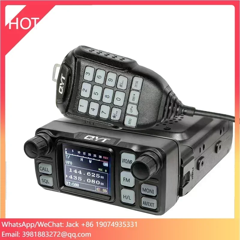 QYT KT-5000 Mobile Car Radio 25W Radios Walkie Talkie Separable Panel VHF UHF Dual Band QYT 2 Way Radio Long Range