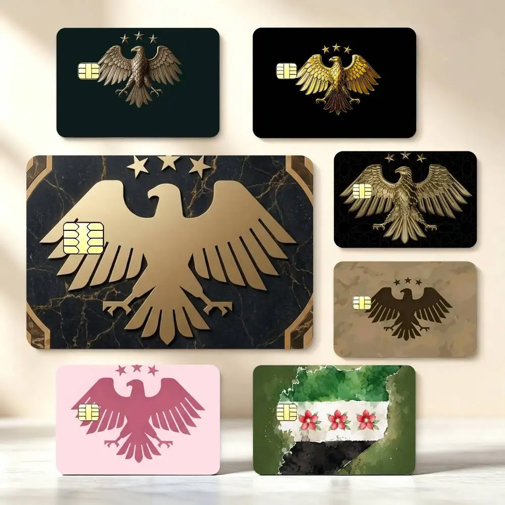 Syrian Arab Republic Syria Logo High‑Def Game Chip Decals Credit Card Tiny Waterproof Vinyl Decor Practical Present