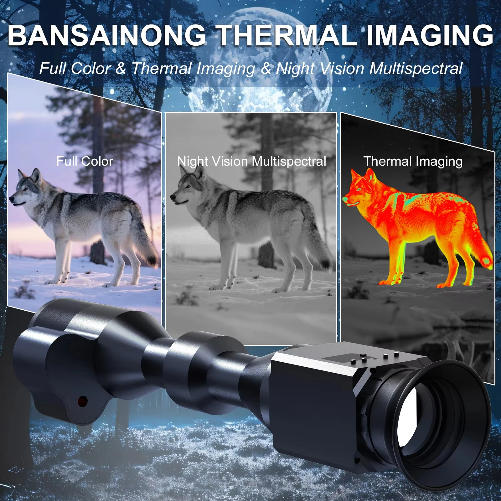 ZIYOUHU 7X Zoom RY010 HD Thermal Night Vision Monocular IR Scope Thermal Imaging Camera Video Recording Outdoor Observation view 4