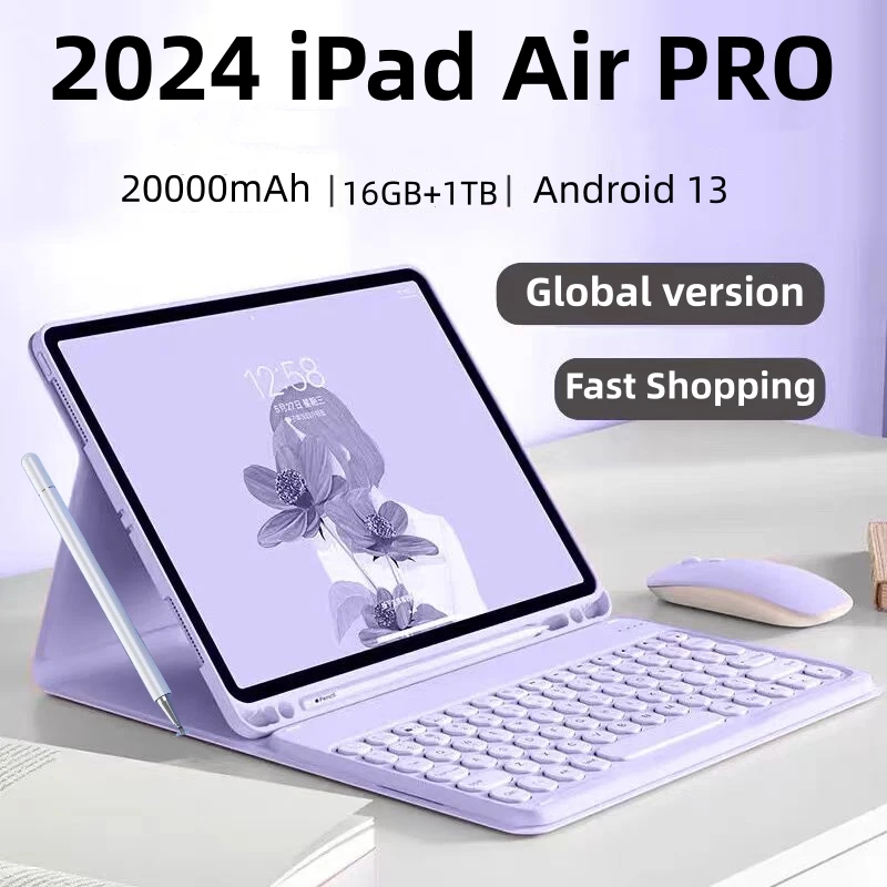 

Оригинальный Планшет iPad Air Pro, 11 дюймов, 16 ГБ ОЗУ, 1 ТБ ПЗУ, планшет Android, 13 ядер, планшетный ПК, планшет с двойным Wi-Fi, android 태릿 릿