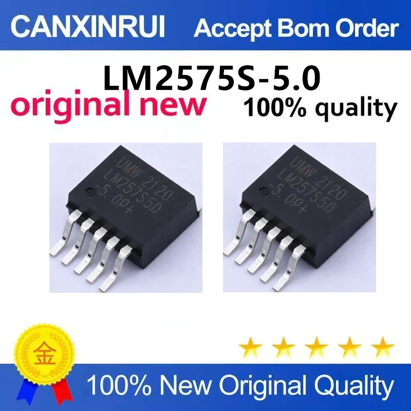 （5pcs-10pcs）Brand new original LM2575S-5.0 TO-263-5 2A step-down switching regulator