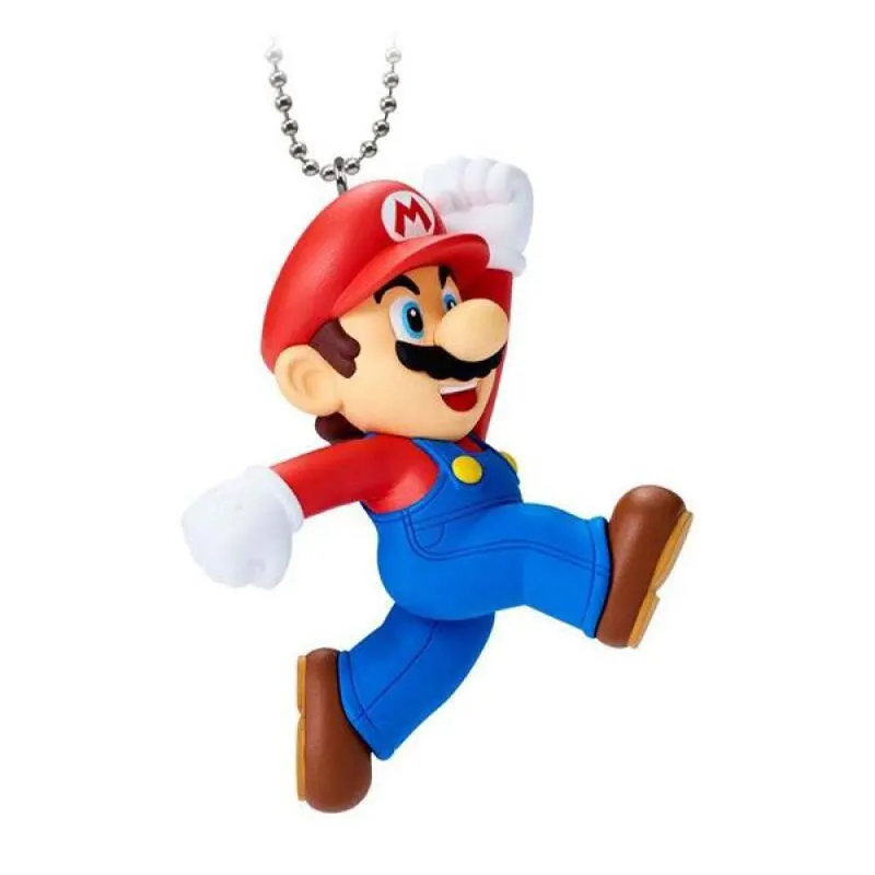 Bandai Candy Toy Super Mario Charm Vol.2 Mario Princesa Peach Yoshi Bowser Colgante para Bolso Decoración de Escritorio Juguetes de Plástico