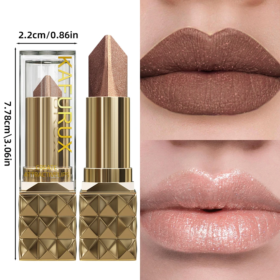 Lápiz labial con brillo mate, delineador de labios con acabado de terciopelo, aplicación suave, maquillaje para labios definidos, marrón y rosa, 1 ud.