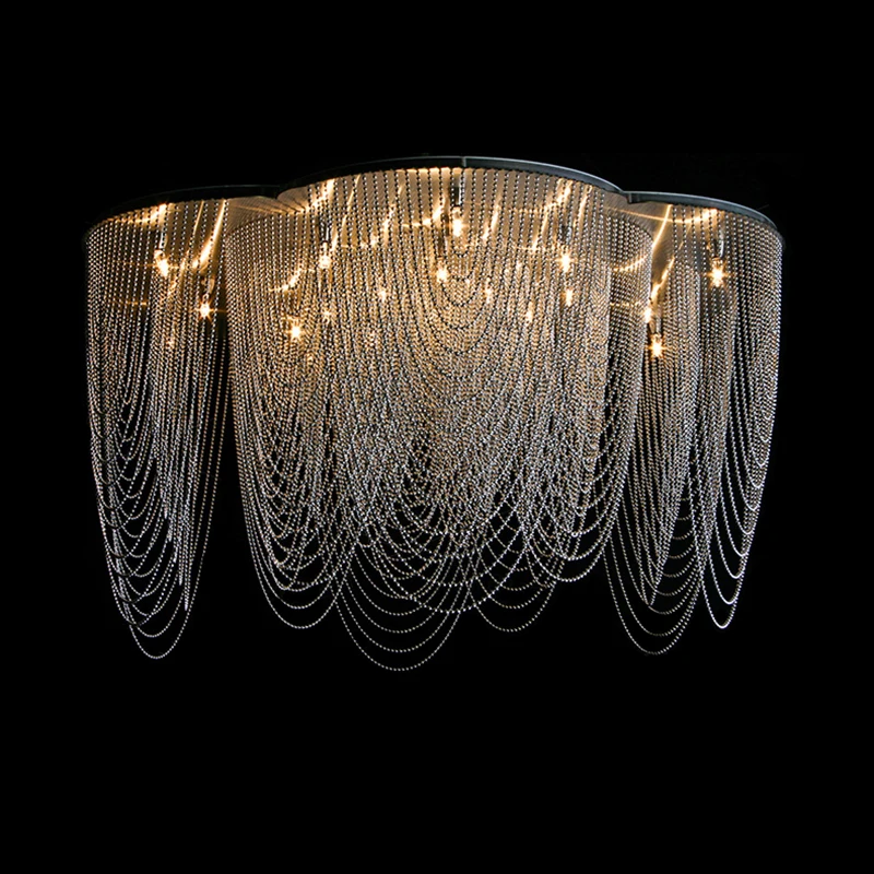 

Modern Creative Chandelier Artsy Chain Hanging Lamp Living Room Shop Pendant Light for Home Luxury Decoration Lusters LED 2023
