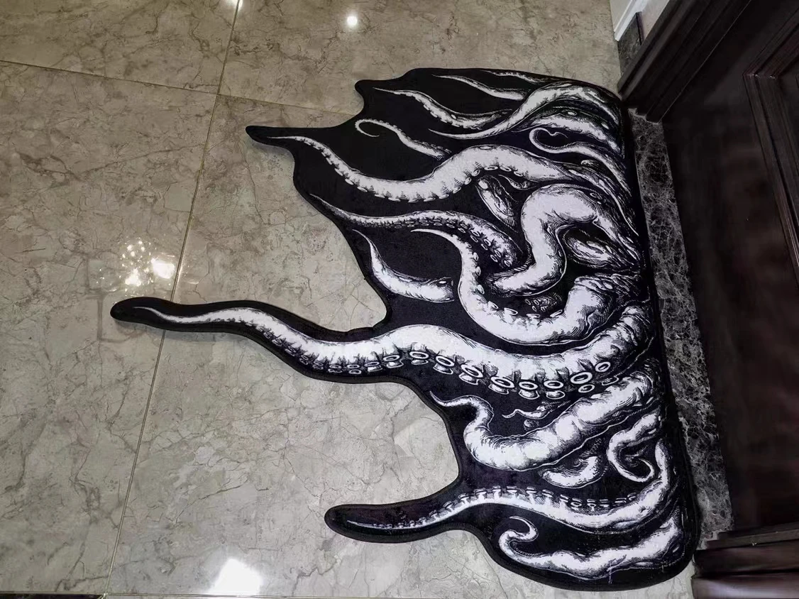 Gothic Octopus tentacles Carpet Entrance Doormats Octopus Home Bedroom Decorative Living Room Bathroom Rug  Kitchen Carpet