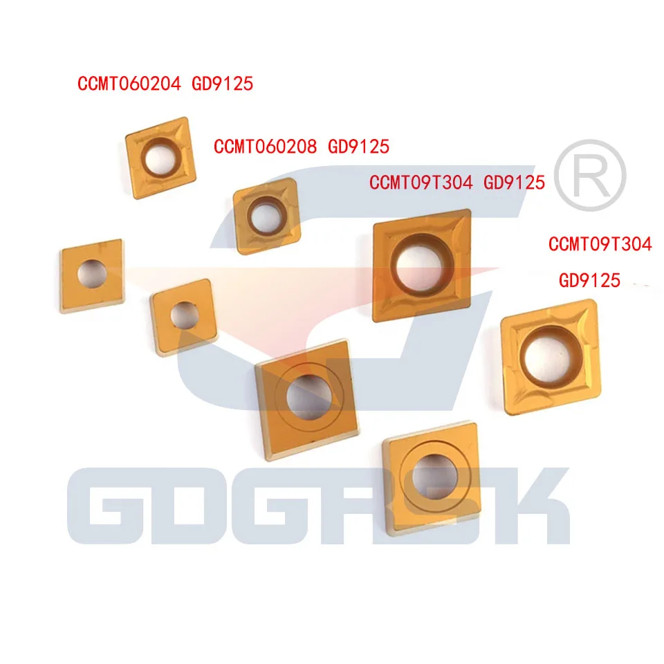 CCMT060204 CCMT060208 CCMT09T304 CCMT09T308 GD9125 CNC lathe turning tool carbide insert CNC for steel high quality CNC insert