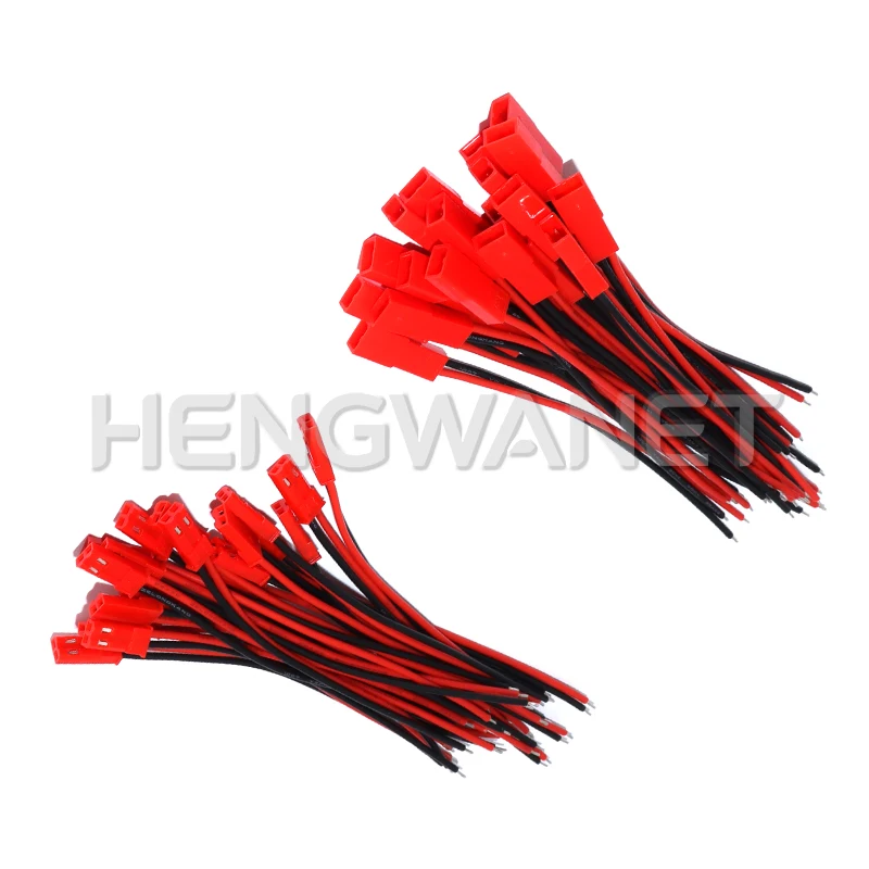 20pcs DIY JST Plug Cable 2 Pin Male & Female Connector Terminals for Electronic Projects