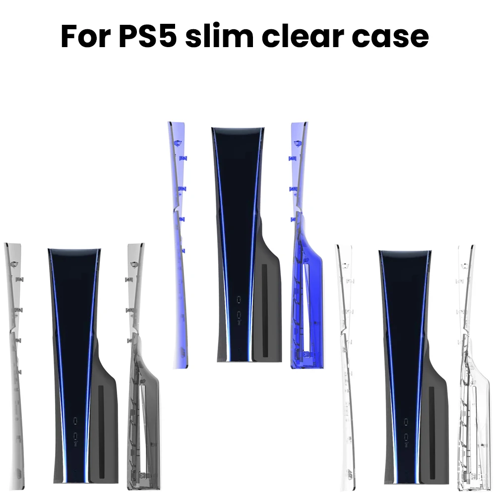 

Console Case Replacement For PS5 Slim Disc Edition Version Hard Faceplate Gaming Accessory Anti Scratch transparent Cover