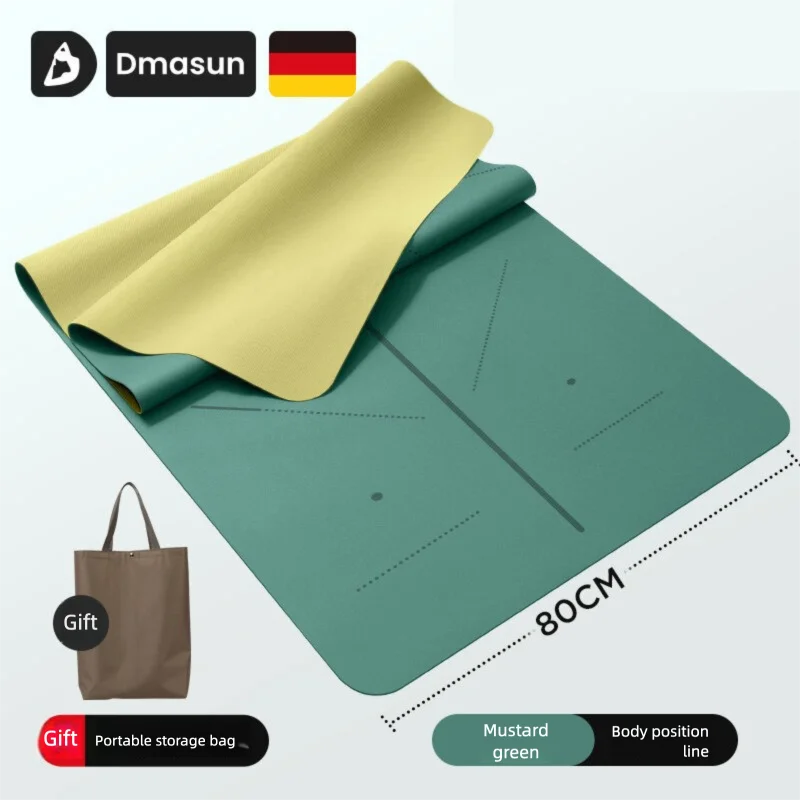DMASUN | Foldable Lightweight Non-Slip Natural Rubber Yoga Mat