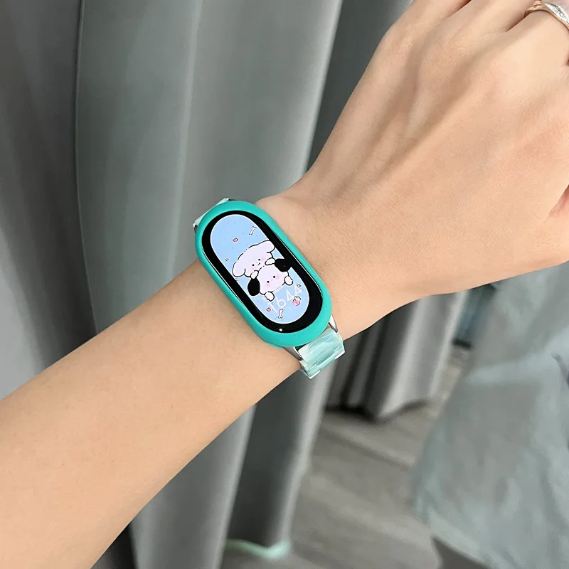 Fashion Resin Strap for Xiaomi Band 8 7 Women Marbling Bracelet for Mi Band 7 6 5 4 3 Replacement Smart Wrist Correa Accessories