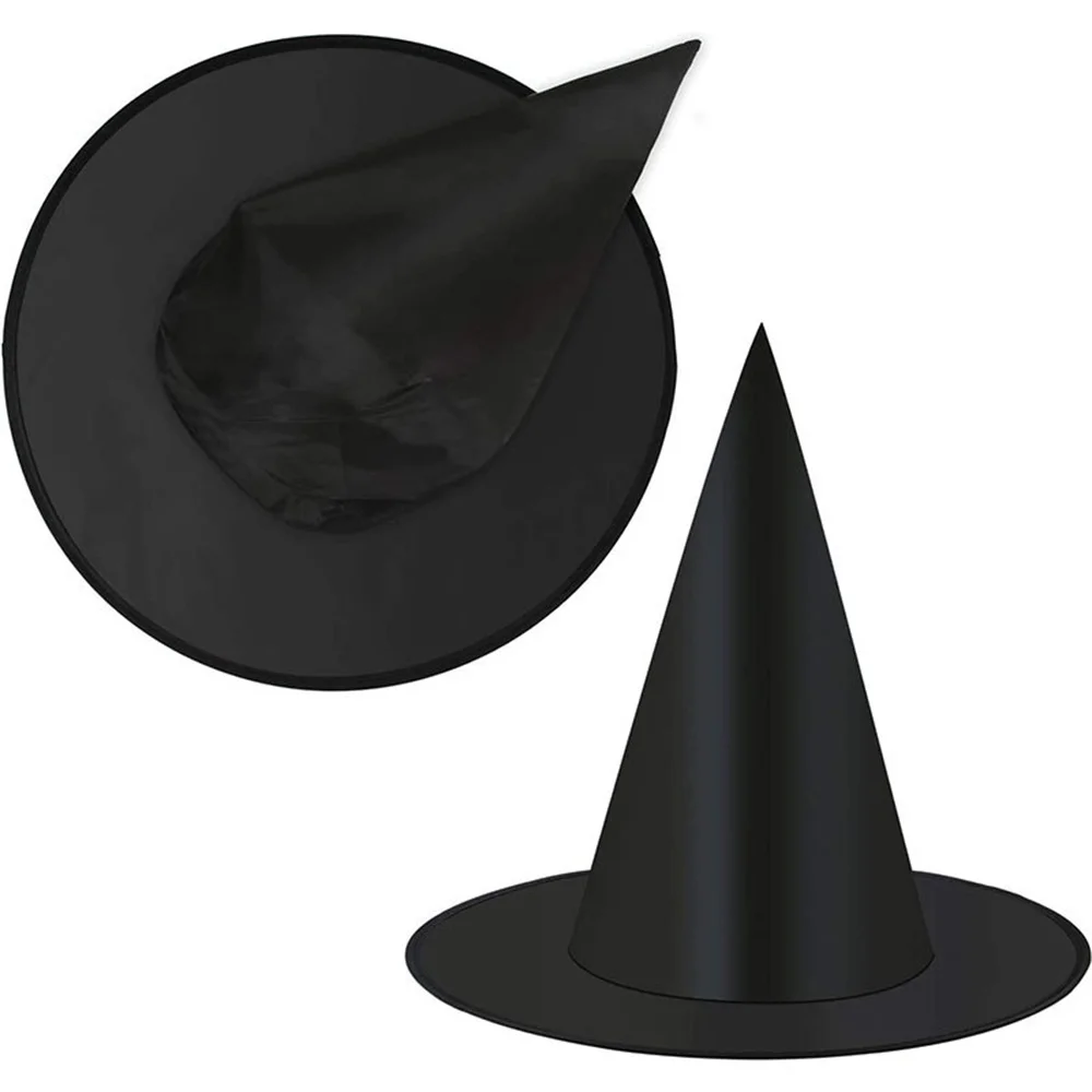 Enchanting Pointed Hat High Quality Headgear Props Perfect Fit Elegant Witch Hat Classic Black Wizard Hat Halloween Dresses Need