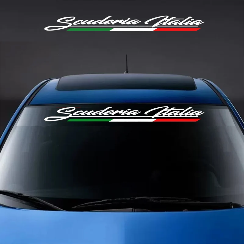 Car Front Windshield Vinyl Sticker Decal For Alfa Romeo Mito GTA Brera 147 Sportiva Giulia Giulietta 159 156 MITO Milano Tonale