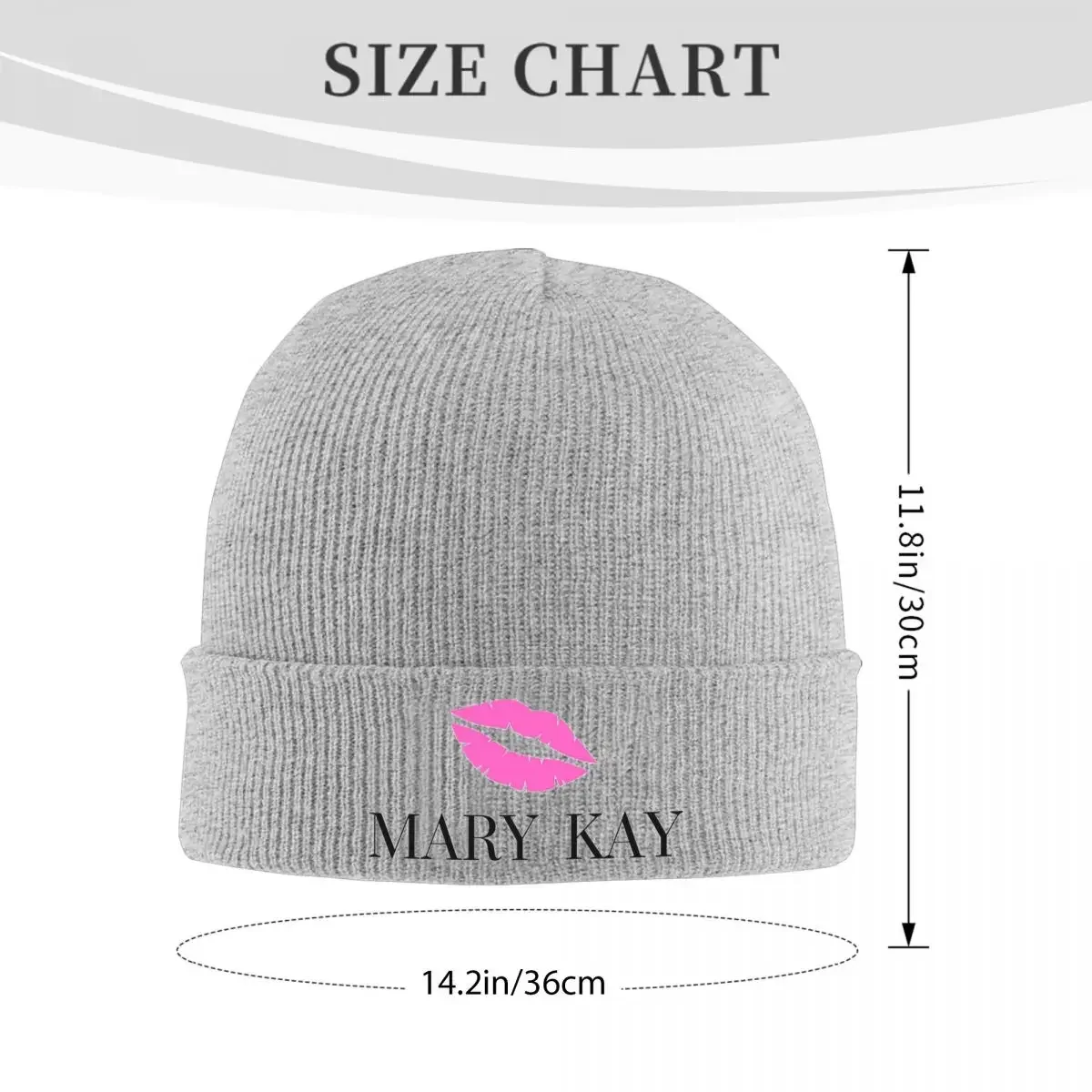 Ask Me About Mary Kay Warm Knitted Cap Fashion Bonnet Hat Autumn Winter Outdoor Beanies Hats for Men Women Adult