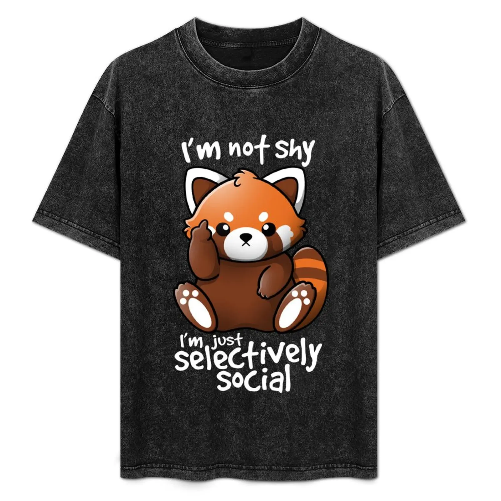 

Shy red panda T-Shirt Summer Holiday T-Shirt