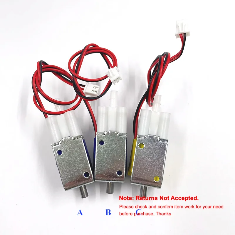 DC 6V/ 12V/ 24V Micro Electric Solenoid Valve 2-position 3-way Gas Air Flow Control Valve Long Life