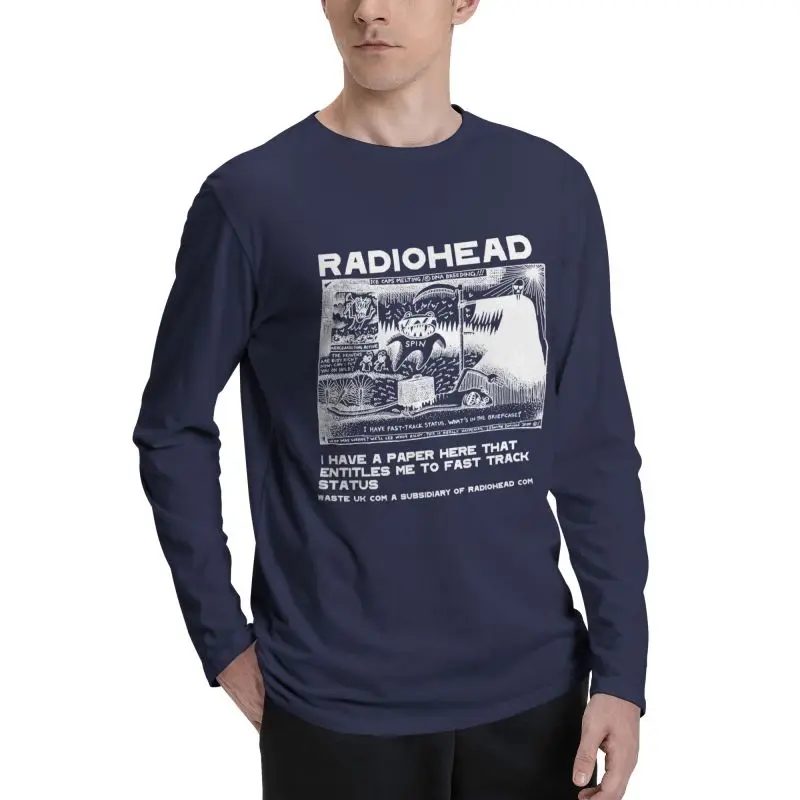 Radiohead Tシャツ　ロンＴ Radiohead Band Rock Thom Yorke Long Sleeve T-Shirts T-shirt Tee