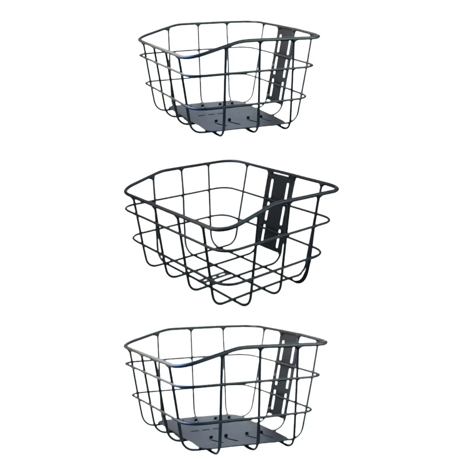 Bike Basket Accessories Aluminum Alloy Bike Pannier Basket Bicycle Storage Basket for Mountain Bike Shopping Road Bike Travel