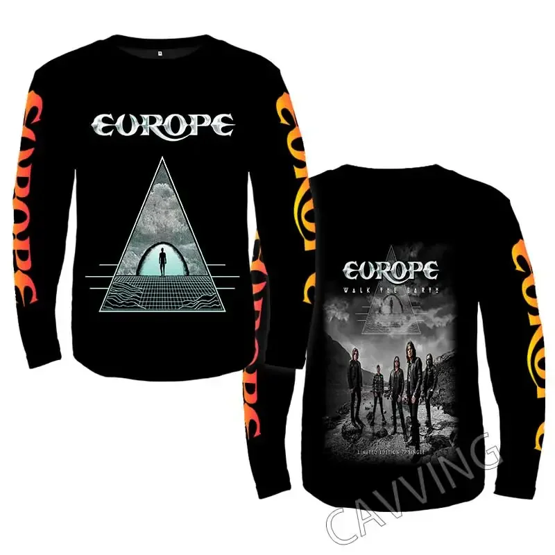 

New Fashion Printed Europe Band Crewneck Sweatshirt Gothic Top Harajuku Cotton Unisex Clothing Men Clothing AA2