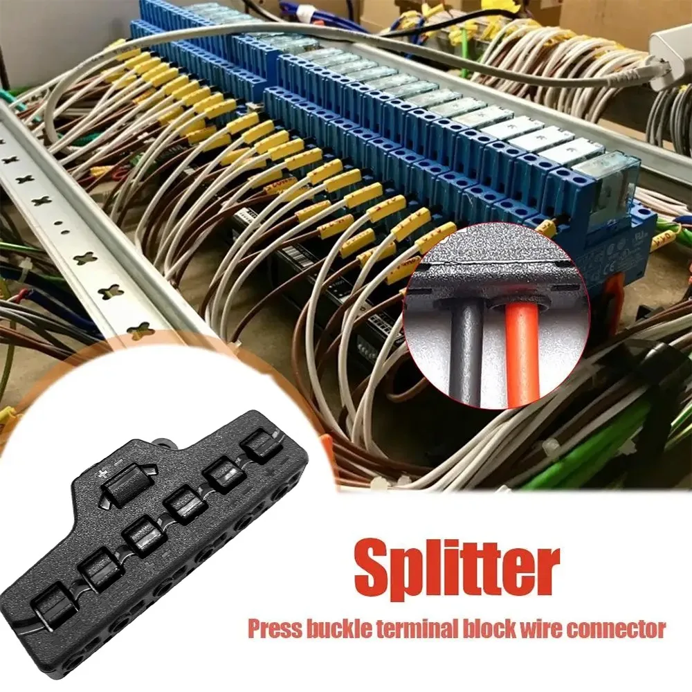 3/6 Ports Led Strip Connectors Ports Out Line Splitter Universal DIY Wiring Cable Connector Home Terminal Block for LED Lighting view 3