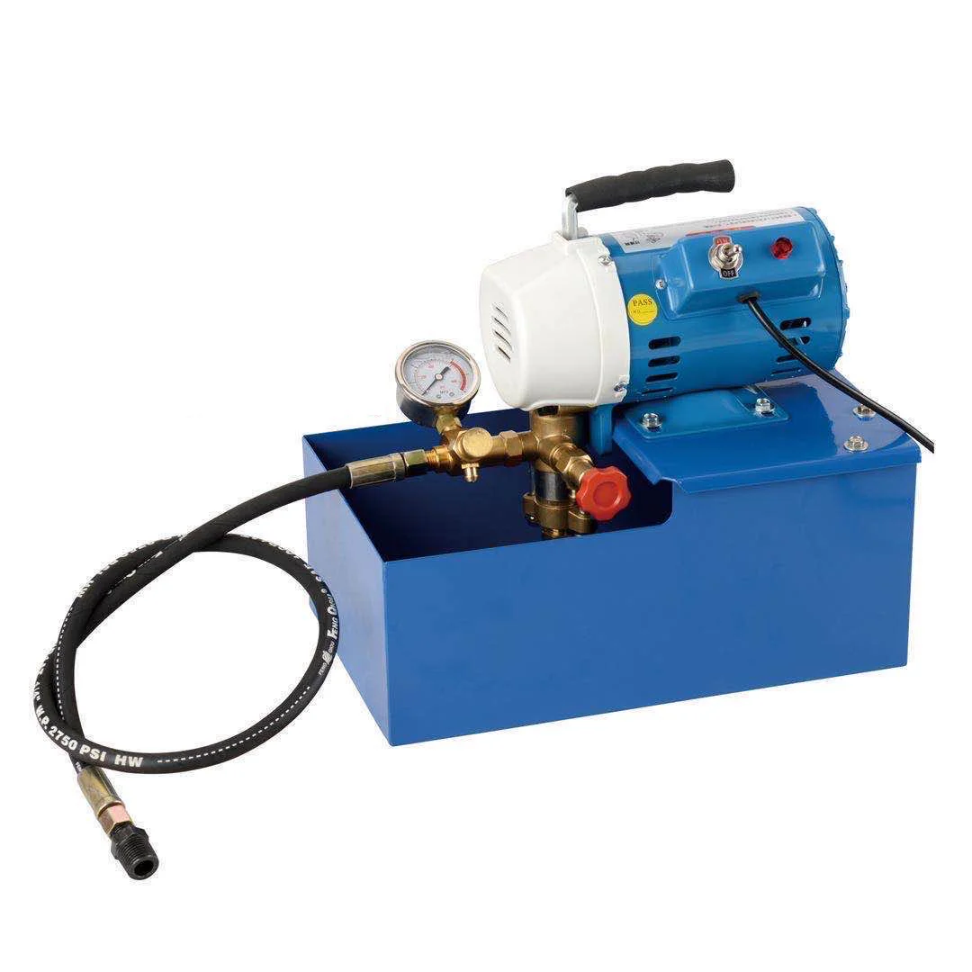 Best Quality Plumbing Tools Hydraulic Pressure Testing Equipment Portable Steel Water Tank Electric Test Pump Hydraulic