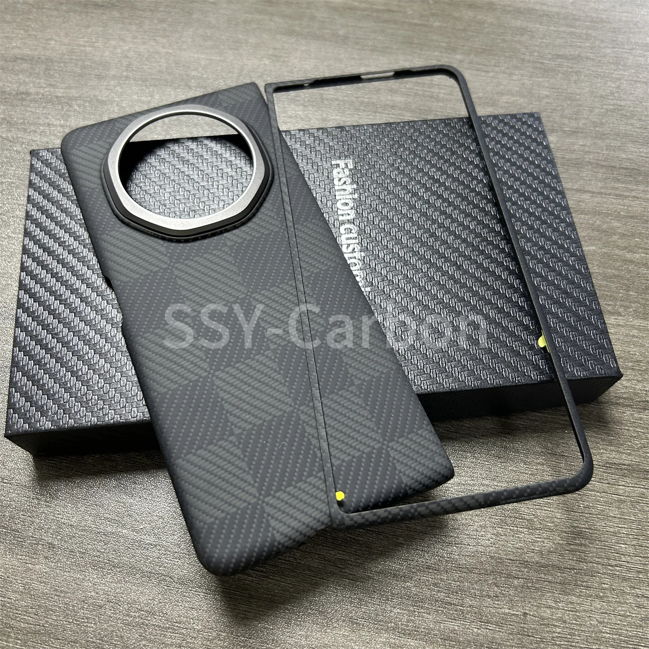 

Real Carbon Magsafe Case for Honor Magic V3 Carbon Fiber Magsafe Aramid Anti-explosion magnetic ring desktop holder