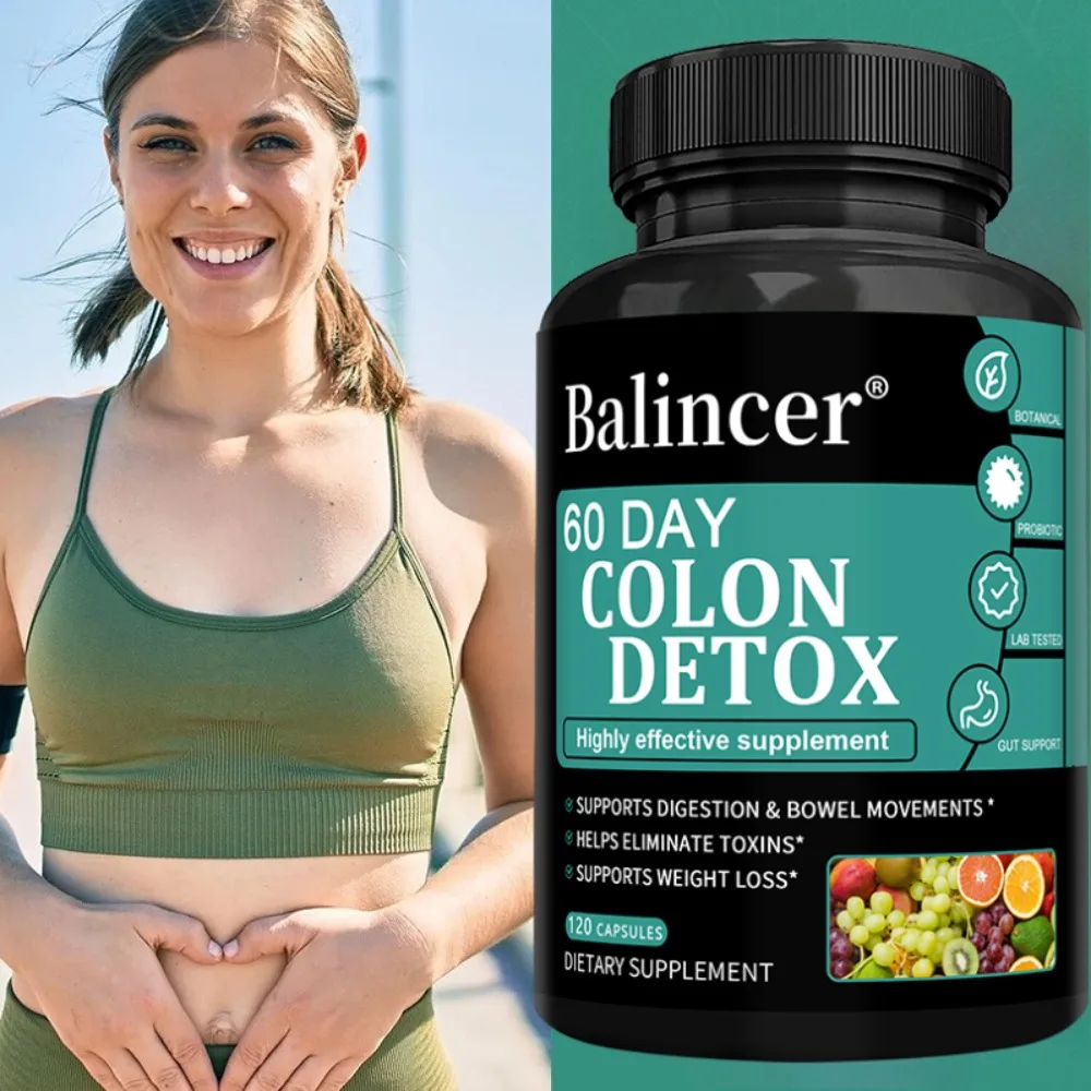 60 Day Colon Cleanse for Overall Colon, Digestive Regulation & Maintaining Gut Health, Constipation Relief