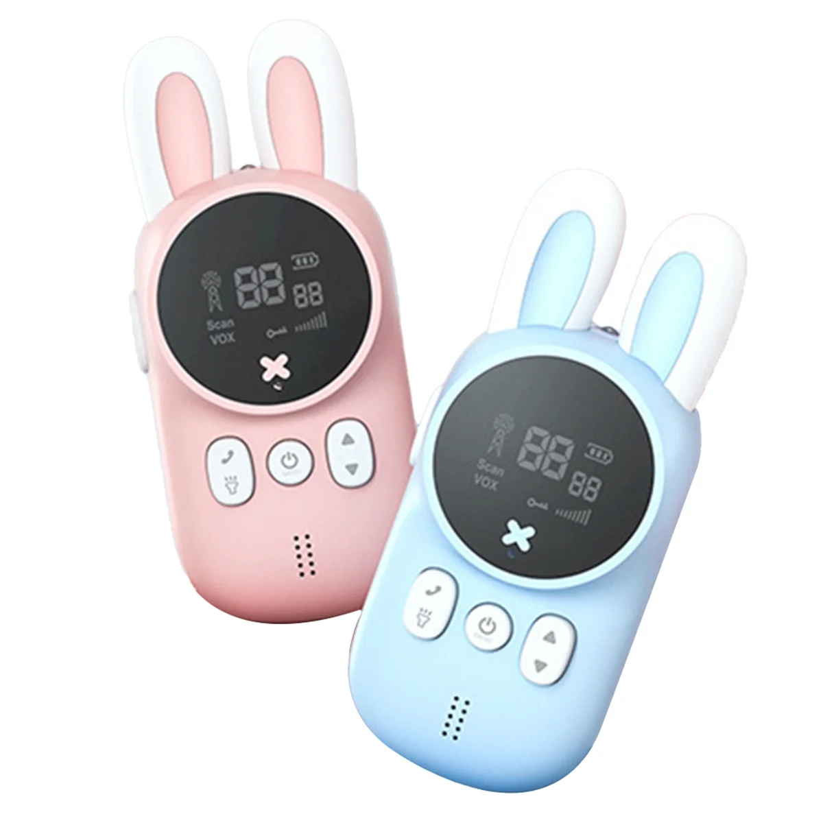 

AT42 Cartoon Kids Walkie Talkie Set UHF Radio Interphone 3KM Range Mini Phone Call Design Gift for Boy and Girls