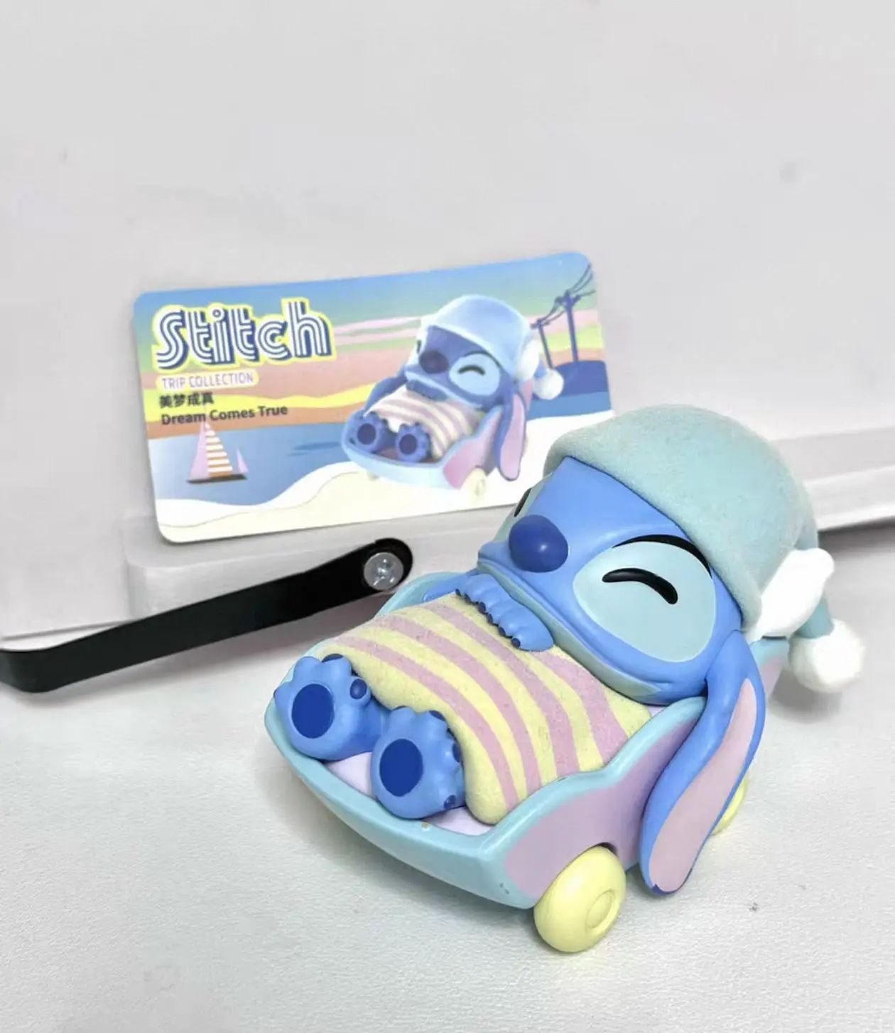 Kawaii Stitch Anime Cartoon Blind Box Figure - Action Model Doll For Friends Room Car Cake Decor Regalo di compleanno alla moda per ragazze