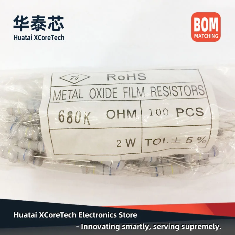 10 pz DIP basso valore di resistenza, anello a quattro colori, resistenza a Film di ossido di metallo 2W ± 5% 0.1R 0.12R 0.15R 0.18R 0.2R 0.22Ω 0.24Ω 0.27Ω