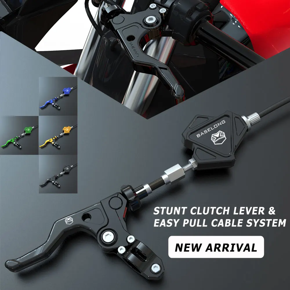 New Arrival Stunt Clutch Easy Pull Cable System For Yamaha R6 MT09 YZ YZF CR CRF WR 250 450 CB500 Z800 KX KXF CBR600 CBR1000