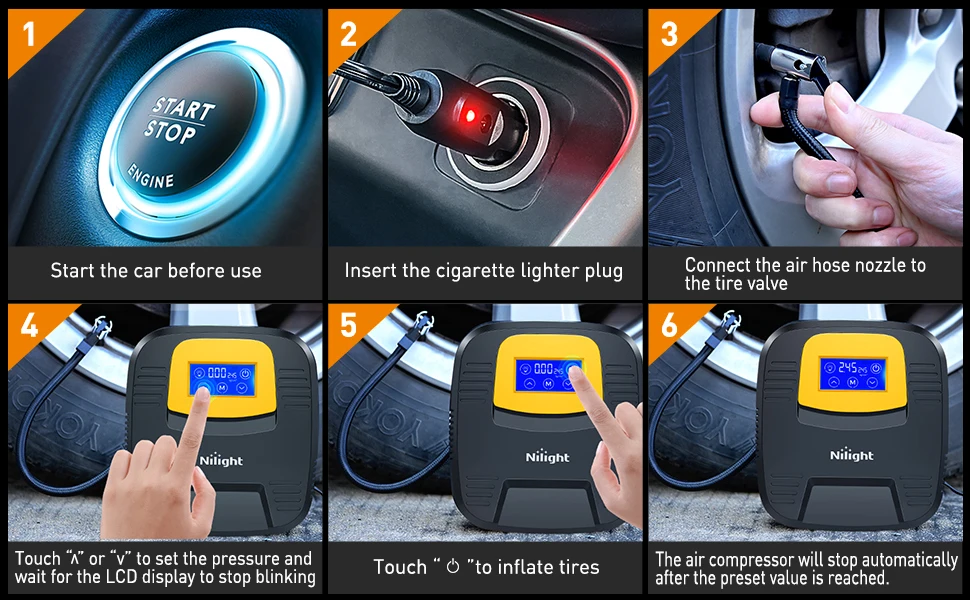 Tire inflator pump