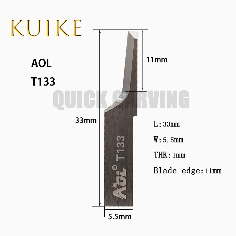 Imagem -03 - Aol T131 T033 T133 T038 T138 Lâmina de Carboneto de Tungstênio Faca Oscilante Máquina de Corte Cnc Faca de Arrasto Cortador de Lâmina Vibratória