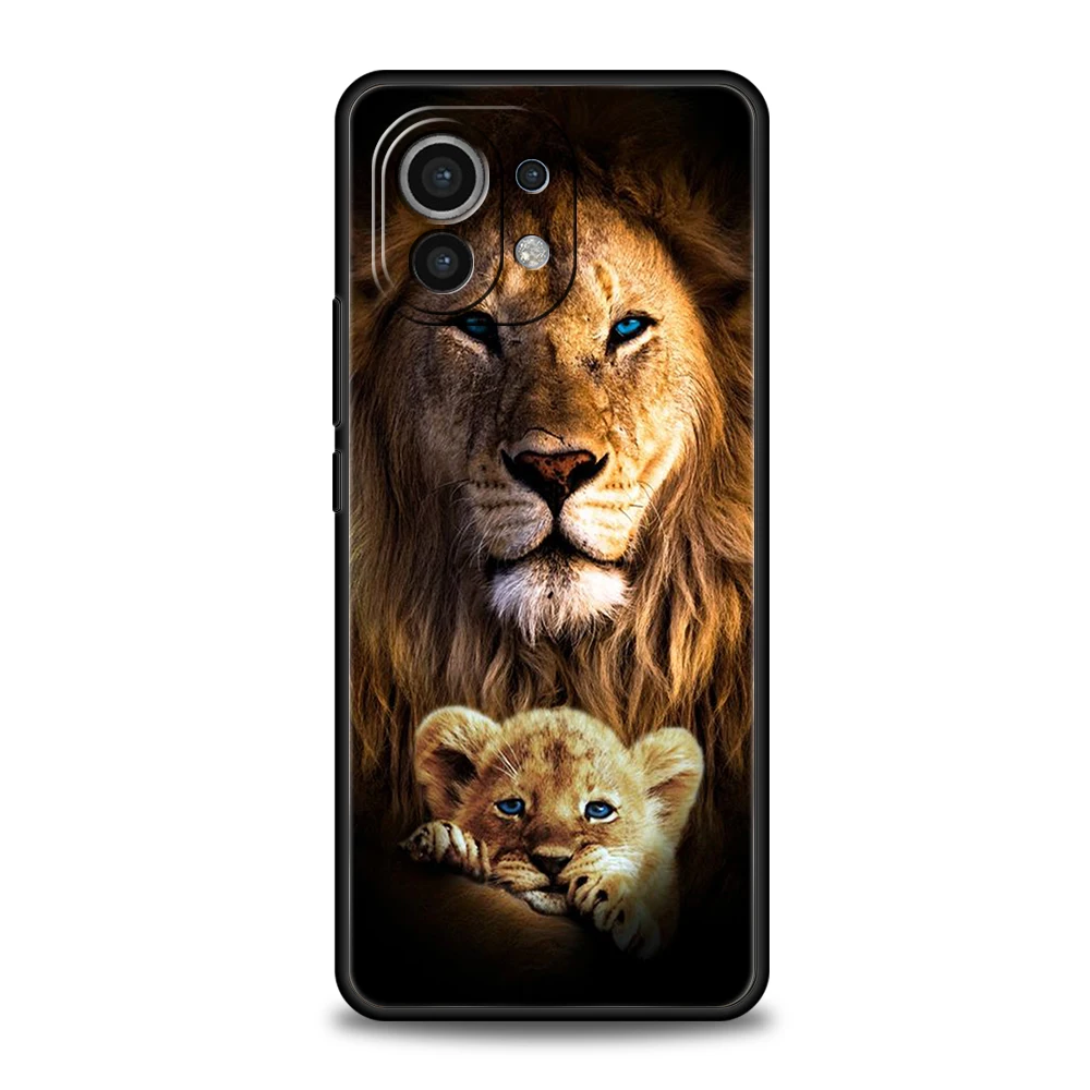 Animal Lion Phone Case For Xiaomi Mi X3 X4 NFC F3 M3 M4 GT Note 9T 10T 10 11 Ultra 11T 11X 12 Pro Lite 5G Silicone Shell Fundas