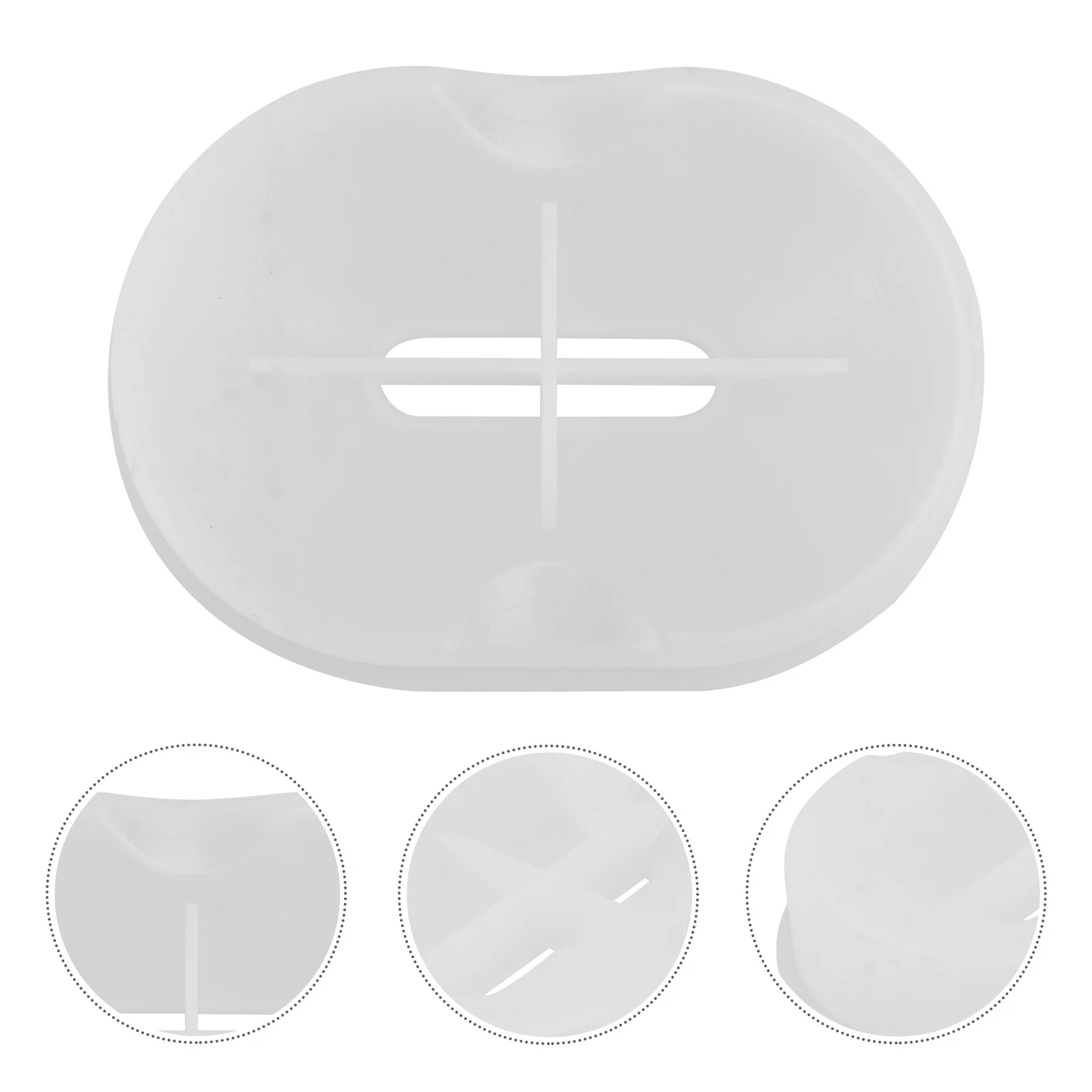 

1Pcs Silicone Ellipse DIY Soap Box Mold Durable Easy Use Soap Storage Box Mould Creative Mold for Home Kitchen DIY Supplies