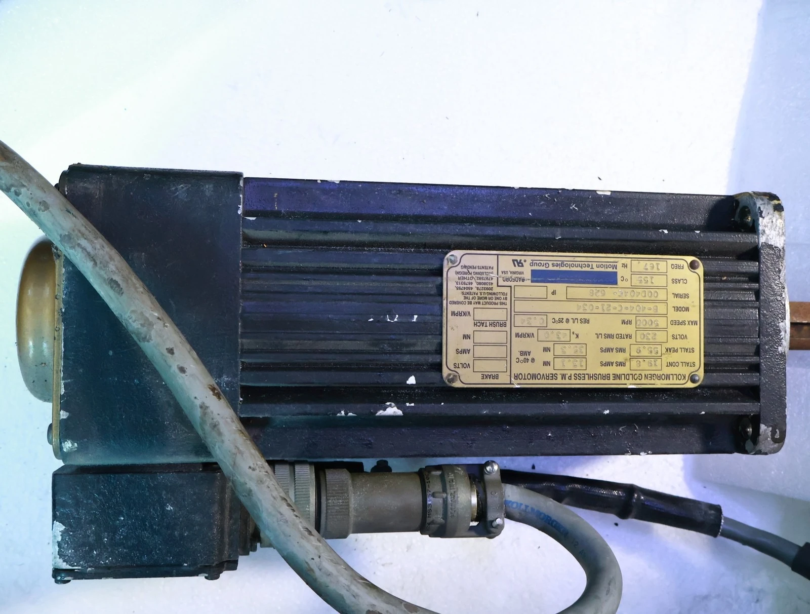 Used B-404-C-21-034 For Kollmorgen B-404-C-21-034 Brushless Servo Motor