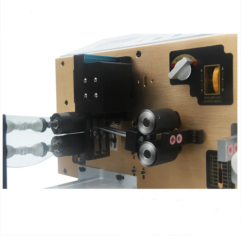 เครื่องปอกสายไฟอัตโนมัติแบบสองเส้น ตัด บิด และปอกสายไฟขนาดเล็ก