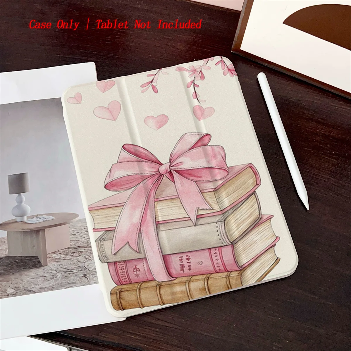 

Vintage Book Print Case for Multiple Apple iPad Models, Heavy Duty Anti-Drop Protective Shell