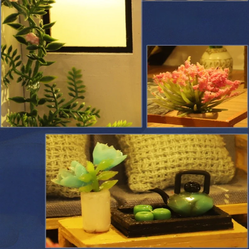 OUZEY 대나무 계곡 마당 DIY, 3D 목조 중국 정원 모델, 청소년을 위한 문화 건축 키트